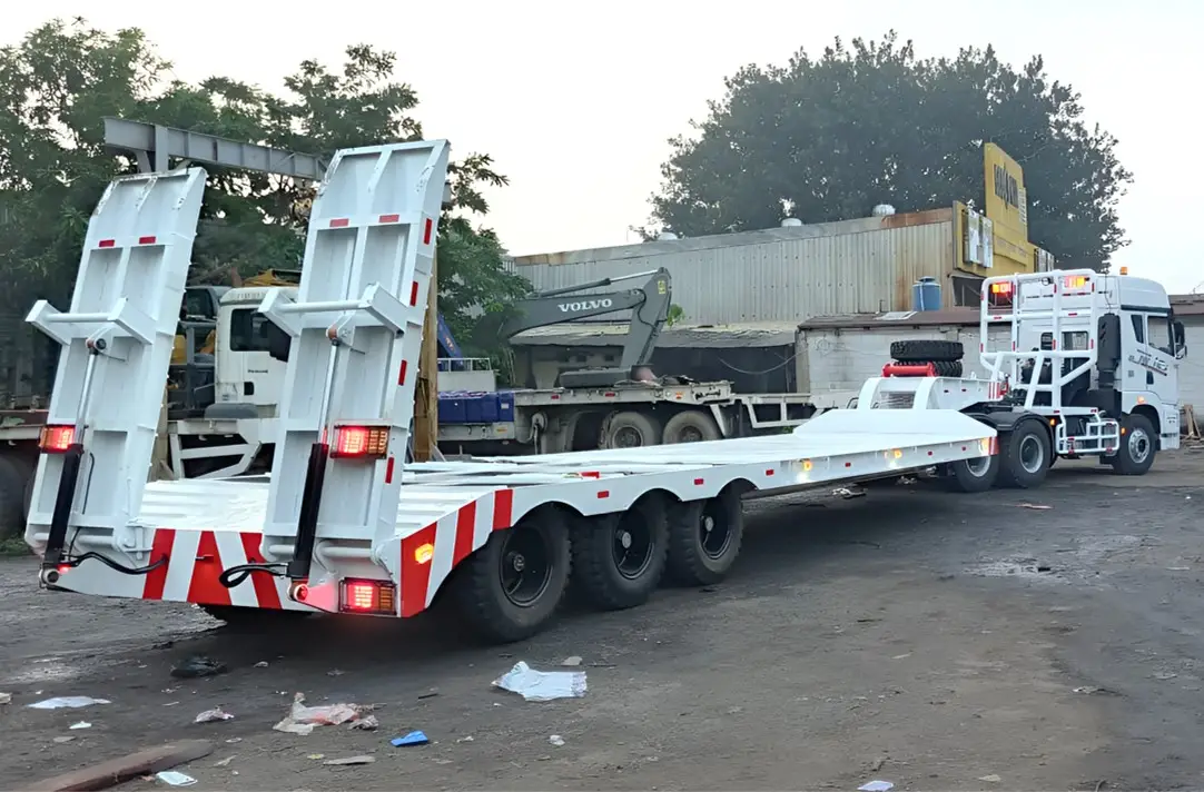 Karoseri Trailer Flatbed Trailer