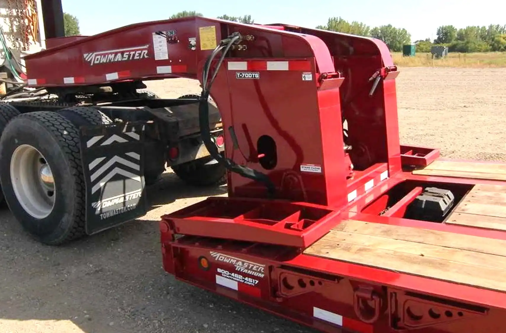 lowbed detachable gooseneck trailer