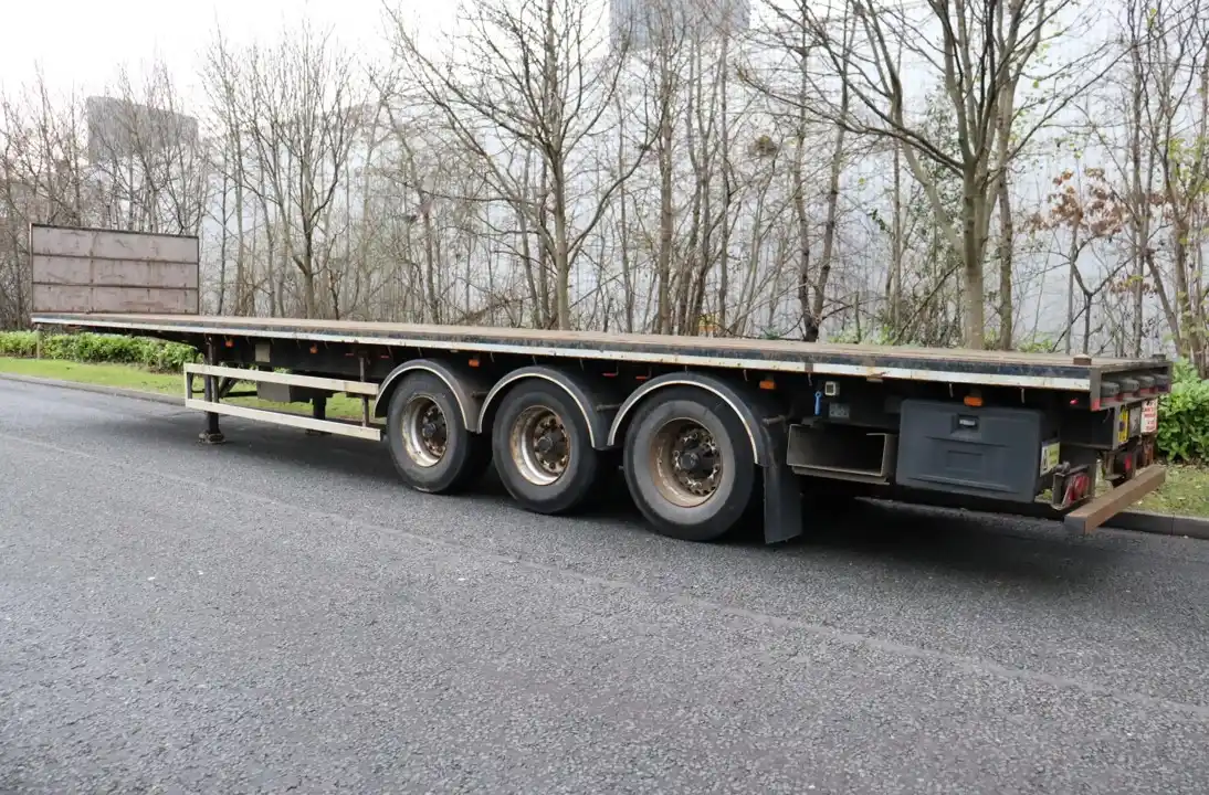karoseri flatbed semi trailer